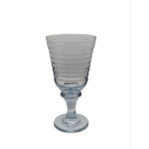 Libbey Glass Company Sirrus Blue Ribbed Wine Glasses Goblets Replacement Glass
